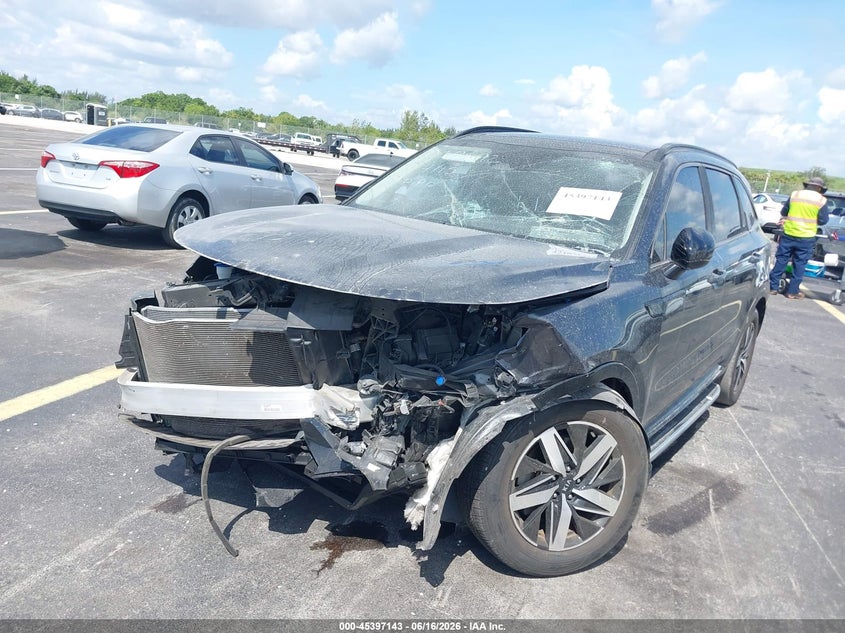 2021 Kia Sorento VIN 5XYRL4LC2MG018592 IAAI salvage auction — LEFT FRONT, Certificate Of Destruction (Florida), sold $4,600 on 2026-07-30 (photo 6)