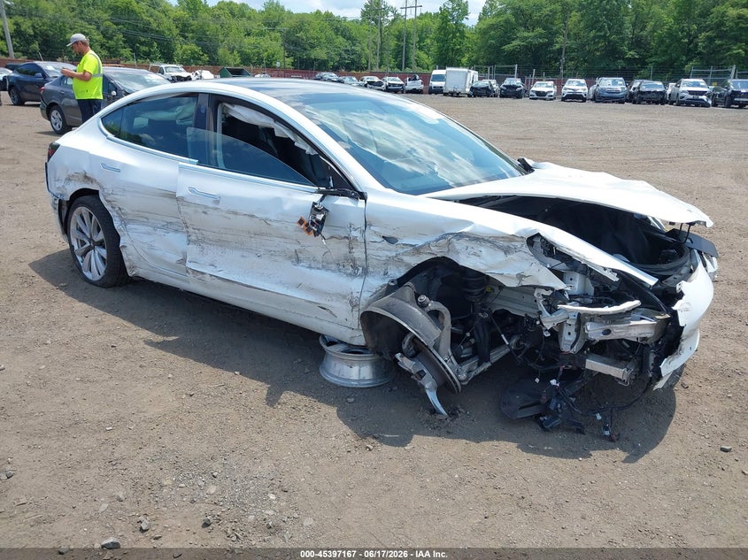 2019 Tesla Model 3 VIN 5YJ3E1EBXKF390186 IAAI salvage auction — FRONT END, Salvage (Idaho), sold $2,250 on 2026-07-22 (photo 1)