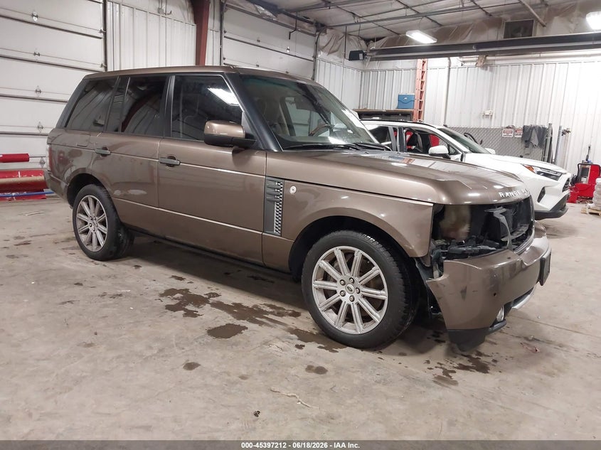2010 Land rover RANGE ROVER VIN SALMF1E45AA309176 IAAI salvage auction — FRONT END, Salvage (Iowa), sold $2,600 on 2026-07-14 (photo 1)
