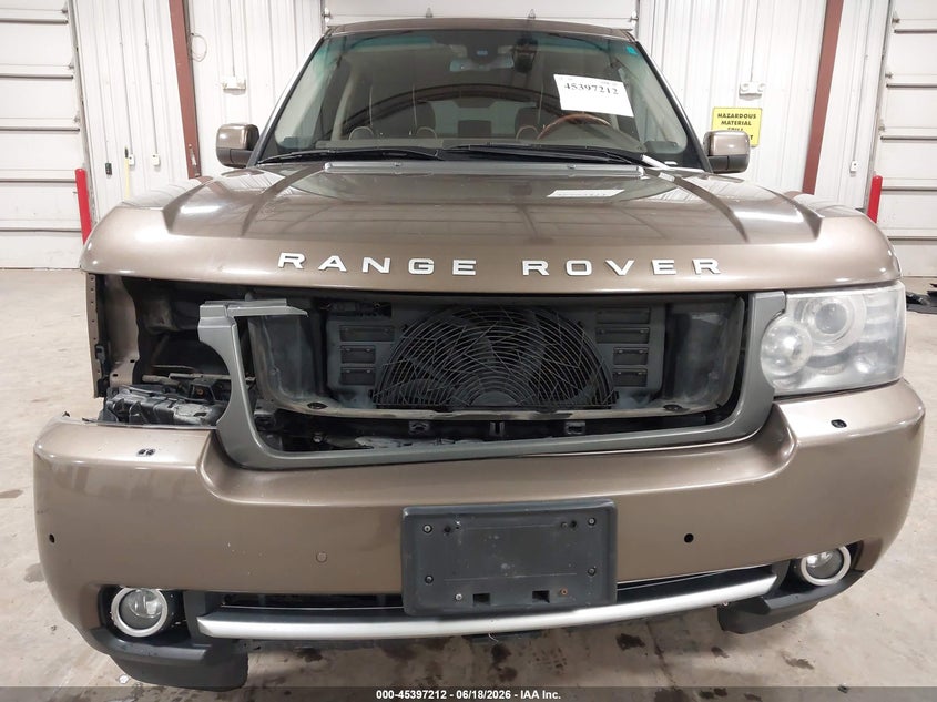 2010 Land rover RANGE ROVER VIN SALMF1E45AA309176 IAAI salvage auction — FRONT END, Salvage (Iowa), sold $2,600 on 2026-07-14 (photo 6)