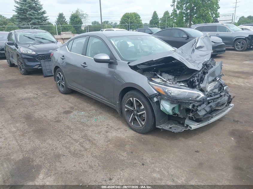 2025 Nissan Sentra VIN 3N1AB8CV4SY337156 IAAI salvage auction — FRONT END, Scrap (Michigan), sold $2,000 on 2026-07-30 (photo 1)