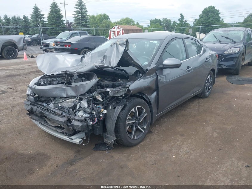 2025 Nissan Sentra VIN 3N1AB8CV4SY337156 IAAI salvage auction — FRONT END, Scrap (Michigan), sold $2,000 on 2026-07-30 (photo 2)