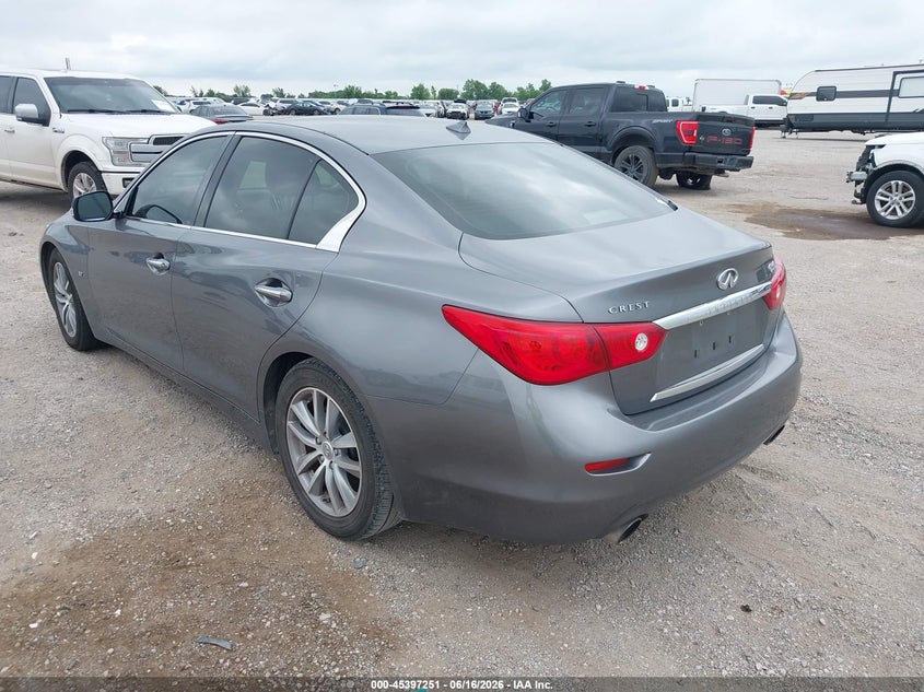 2015 Infiniti Q50 VIN JN1BV7AP8FM341505 IAAI salvage auction — NORMAL WEAR, Original (Texas), sold $1,400 on 2026-07-22 (photo 3)