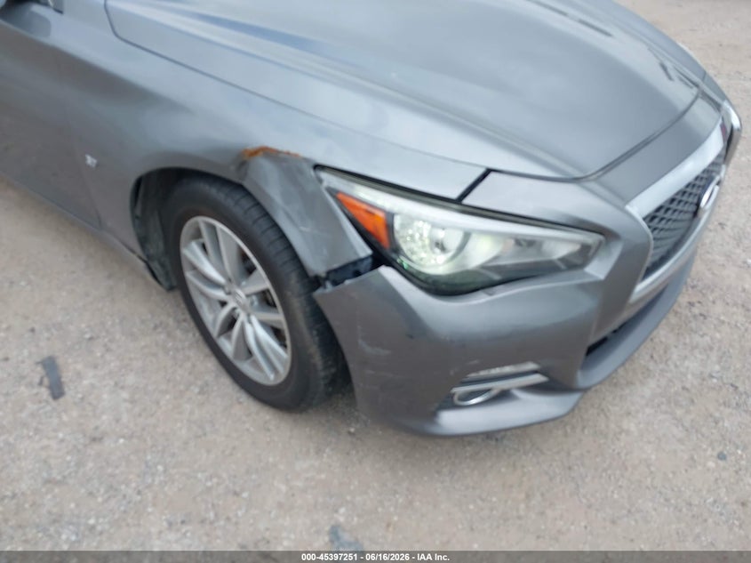 2015 Infiniti Q50 VIN JN1BV7AP8FM341505 IAAI salvage auction — NORMAL WEAR, Original (Texas), sold $1,400 on 2026-07-22 (photo 6)