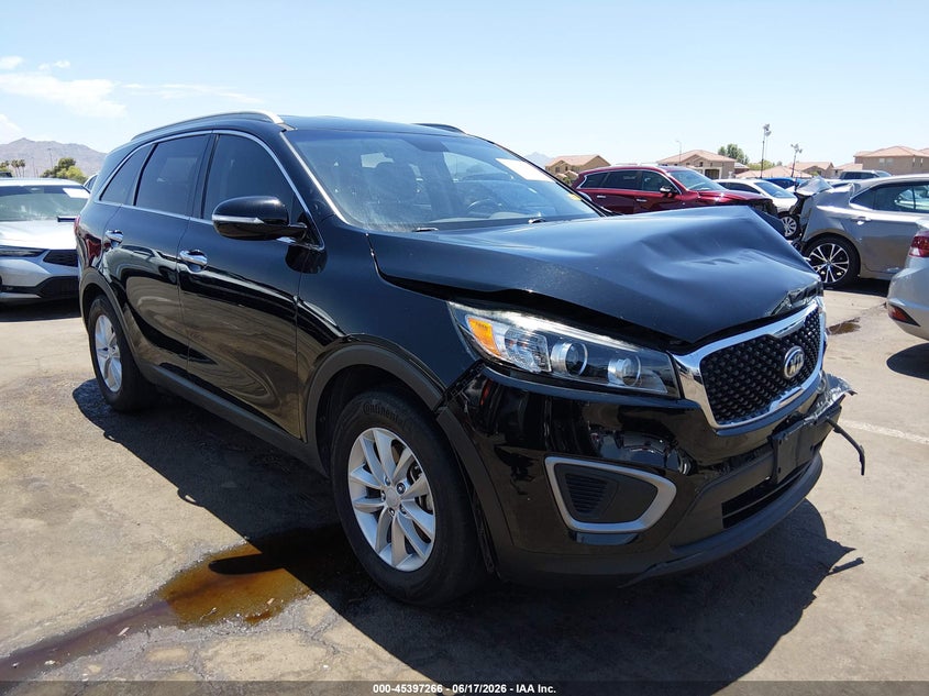 2016 Kia Sorento VIN 5XYPG4A34GG060667 IAAI salvage auction — LEFT FRONT, Salvage (Arizona), sold $2,975 on 2026-07-07 (photo 1)