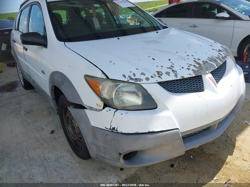 2003 Pontiac Vibe VIN 5Y2SL62883Z467589 IAAI salvage auction — STRIPPED, Clear (Florida), sold $325 on 2026-07-14 (photo 6)