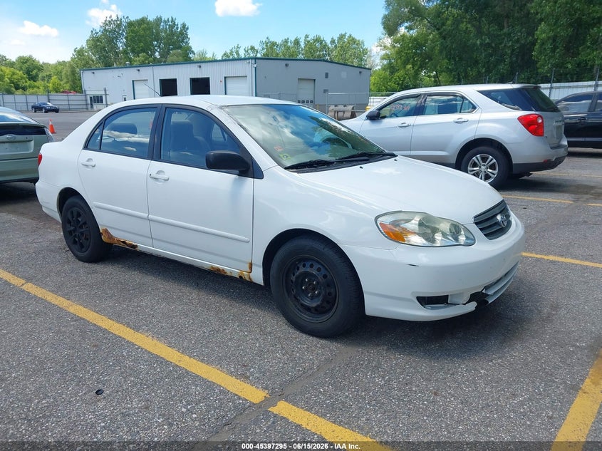 2003 Toyota Corolla VIN JTDBR32E430038487 IAAI salvage auction — NORMAL WEAR, Clear (Michigan), sold $500 on 2026-07-06 (photo 1)