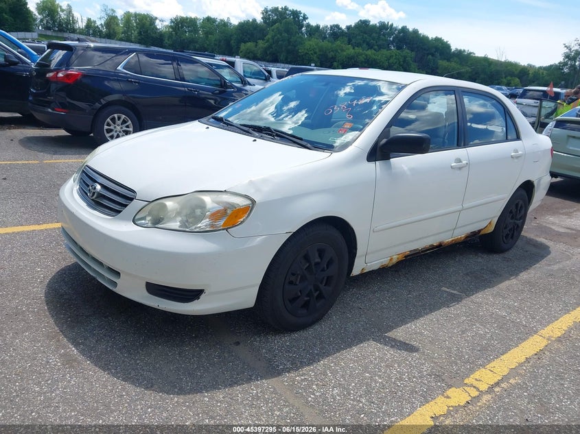 2003 Toyota Corolla VIN JTDBR32E430038487 IAAI salvage auction — NORMAL WEAR, Clear (Michigan), sold $500 on 2026-07-06 (photo 2)