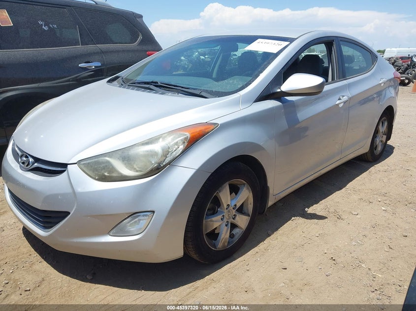 2013 Hyundai Elantra VIN KMHDH4AE9DU680468 IAAI salvage auction — NORMAL WEAR, Clear-Dealer Only (Arizona), sold $1,250 on 2026-07-28 (photo 2)