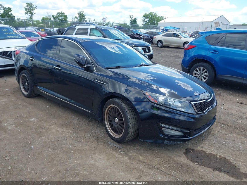 2013 Kia Optima VIN 5XXGR4A60DG097428 IAAI salvage auction — LEFT SIDE, Salvage (Ohio), sold $275 on 2026-07-16 (photo 1)