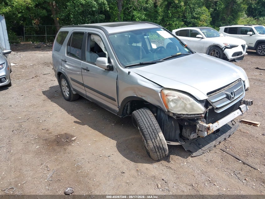 2006 Honda Cr-v VIN JHLRD78876C043694 IAAI salvage auction — FRONT END, Mv-907A (New York), sold $450 on 2026-07-07 (photo 1)