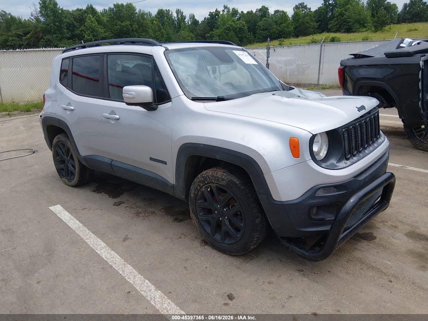 2018 Jeep Renegade VIN ZACCJBBB5JPG88349 IAAI salvage auction — LEFT FRONT, Salvage (Mississippi), sold $1,050 on 2026-08-06 (photo 1)