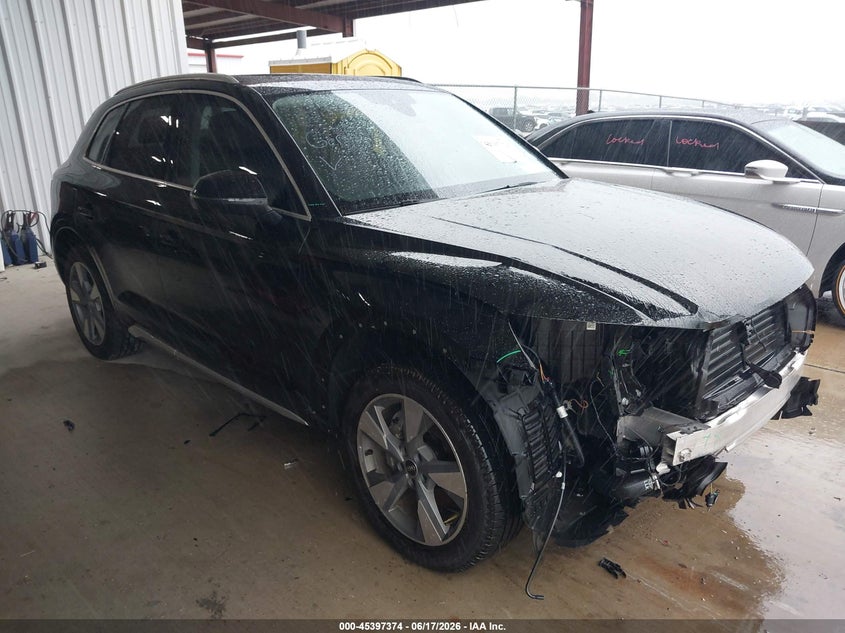 2023 Audi Q5 VIN WA1BBAFY1P2196223 IAAI salvage auction — FRONT END, Original (Texas), sold $18,375 on 2026-07-17 (photo 1)