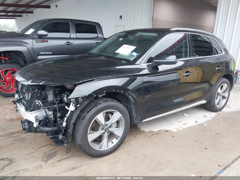 2023 Audi Q5 VIN WA1BBAFY1P2196223 IAAI salvage auction — FRONT END, Original (Texas), sold $18,375 on 2026-07-17 (photo 2)