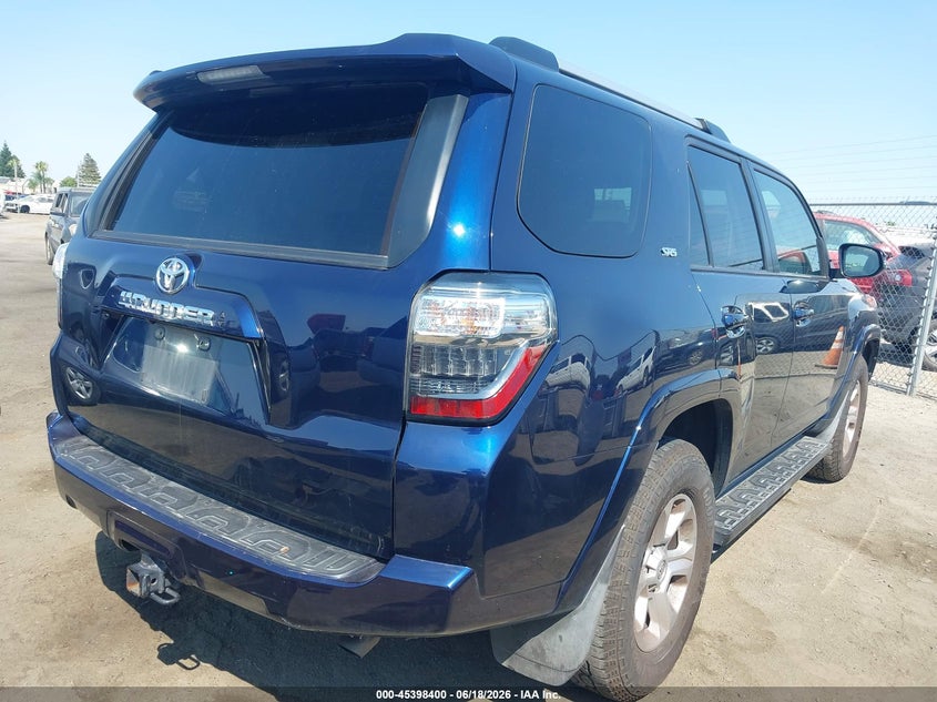 2022 Toyota 4runner VIN JTEFU5JR0N5257576 IAAI salvage auction — LEFT REAR, Salvage (California), sold $12,575 on 2026-07-28 (photo 4)