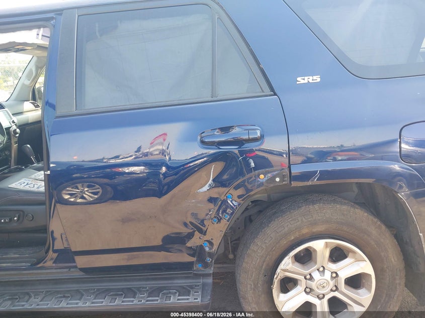 2022 Toyota 4runner VIN JTEFU5JR0N5257576 IAAI salvage auction — LEFT REAR, Salvage (California), sold $12,575 on 2026-07-28 (photo 6)