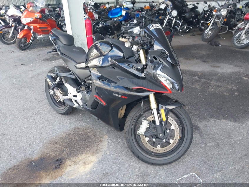 2024 Cf moto 450ss VIN LCEPESLA5R6001025 IAAI salvage auction — SIDE, Salvage (South Carolina), sold $825 on 2026-07-28 (photo 1)