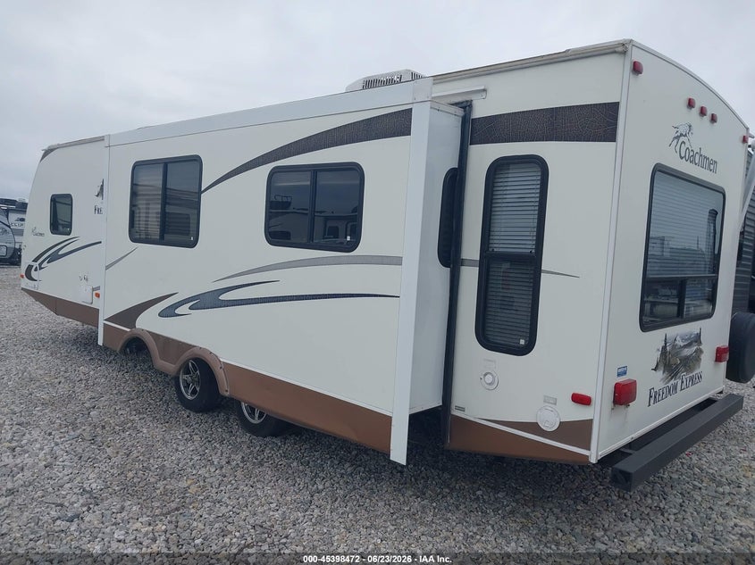 2012 Coachmen Freedom express VIN 5ZT2FEVB1CA006160 IAAI salvage auction — HAIL, Clear (Oklahoma), sold $3,400 on 2026-09-29 (photo 3)