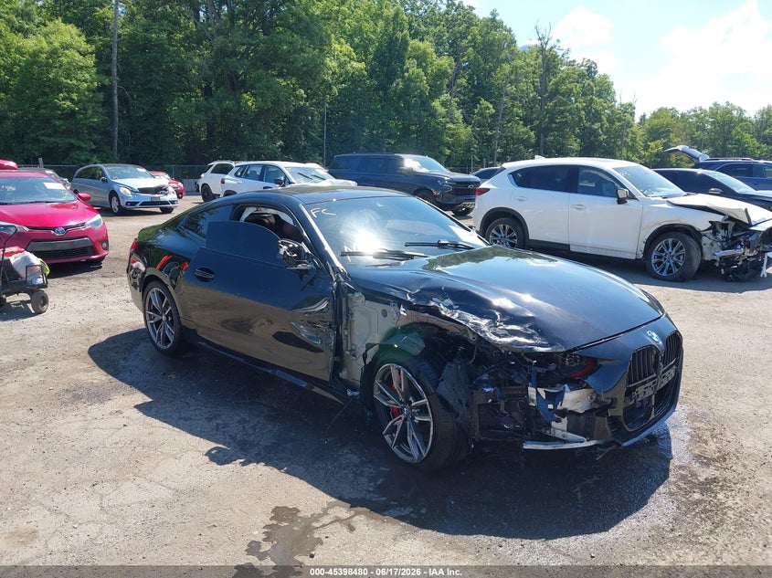 2021 BMW 4er VIN WBA13AR0XMCF78387 IAAI salvage auction — FRONT END, Salvage Title, sold $11,150 on 2026-08-12 (photo 1)