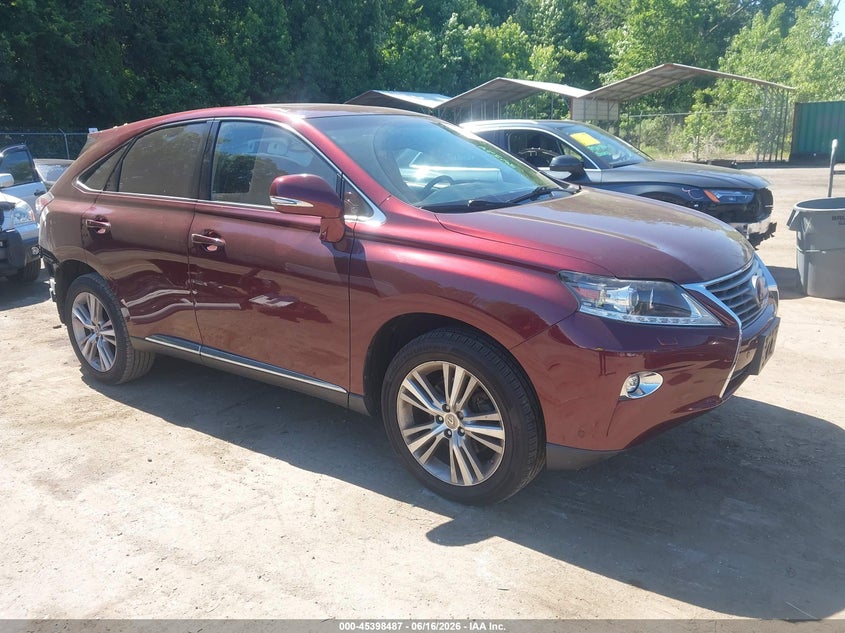2015 Lexus Rx VIN JTJBK1BA8F2480877 IAAI salvage auction — LEFT REAR, Salvage - 75% Or Less (Maryland), sold $9,500 on 2026-07-14 (photo 1)