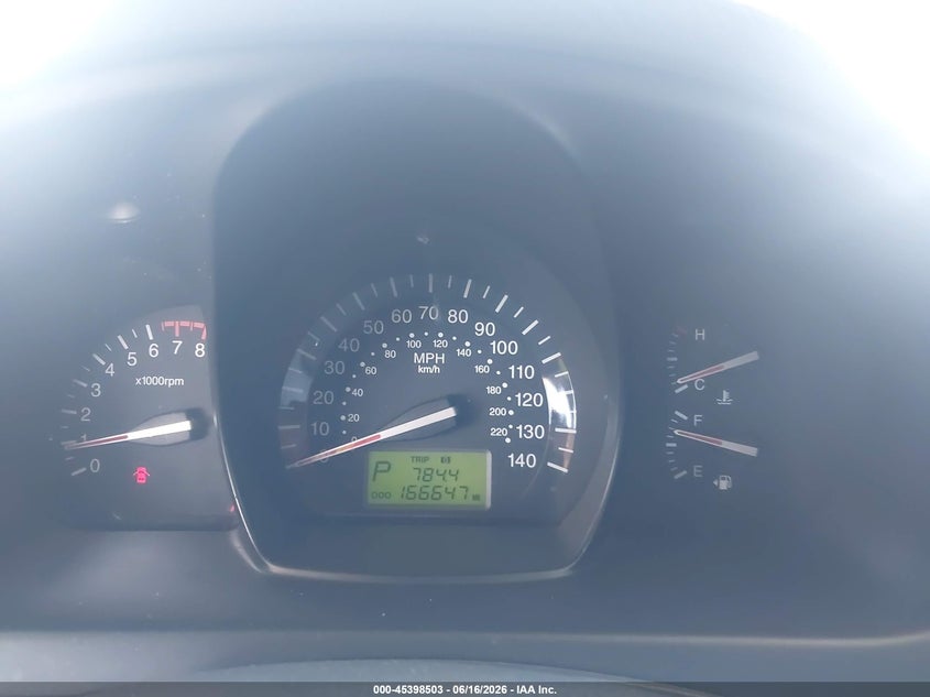 2009 Kia Spectra VIN KNAFE222895637057 IAAI salvage auction — LEFT FRONT, Salvage (California), sold $825 on 2026-07-07 (photo 7)