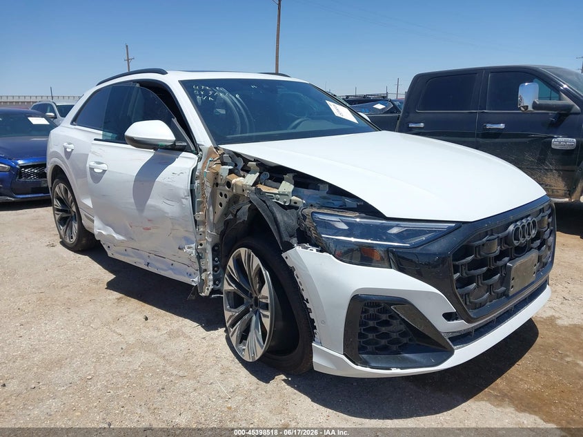 2025 Audi Q8 VIN WA1EVBF1XSD005974 IAAI salvage auction — RIGHT SIDE, Original (Texas), sold $22,600 on 2026-07-28 (photo 1)