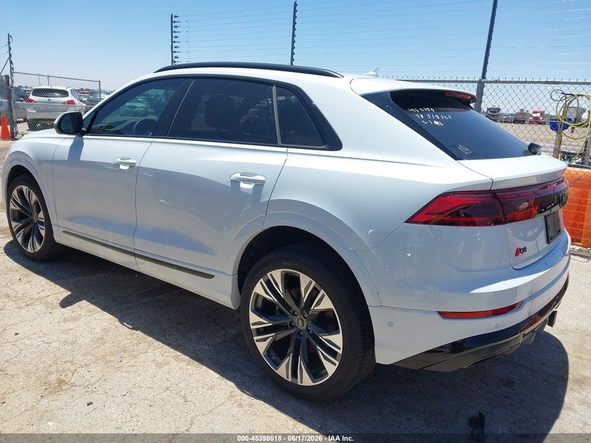 2025 Audi Q8 VIN WA1EVBF1XSD005974 IAAI salvage auction — RIGHT SIDE, Original (Texas), sold $22,600 on 2026-07-28 (photo 3)