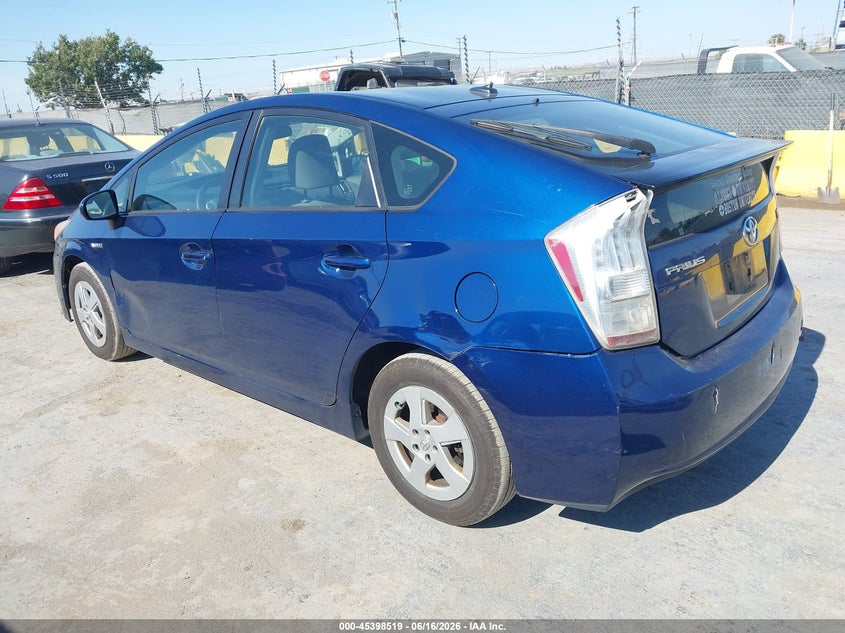 2011 Toyota Prius VIN JTDKN3DU3B0259349 IAAI salvage auction — NORMAL WEAR, Clear - Dealer Only (California), sold $1,200 on 2026-07-09 (photo 3)