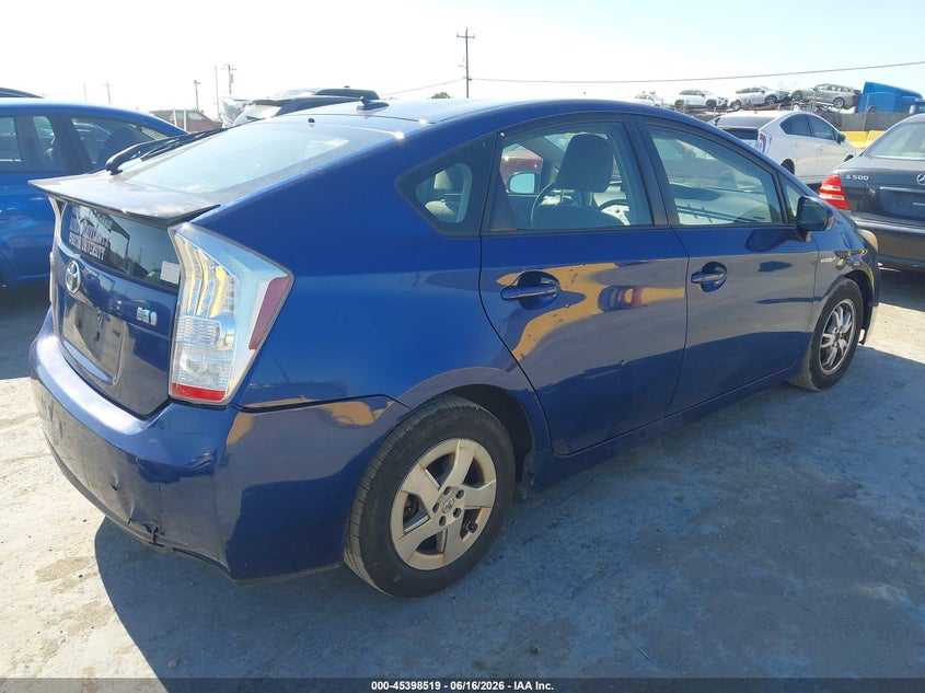 2011 Toyota Prius VIN JTDKN3DU3B0259349 IAAI salvage auction — NORMAL WEAR, Clear - Dealer Only (California), sold $1,200 on 2026-07-09 (photo 4)