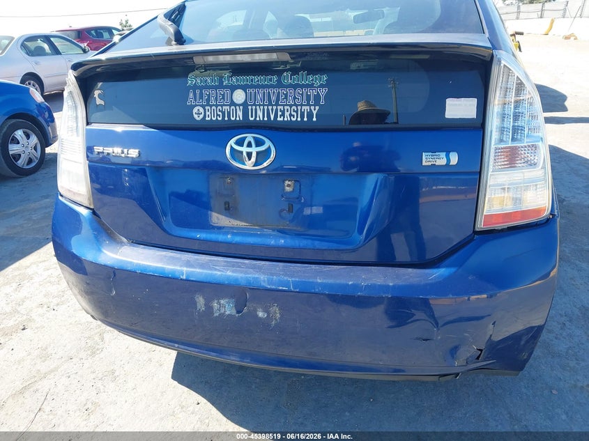 2011 Toyota Prius VIN JTDKN3DU3B0259349 IAAI salvage auction — NORMAL WEAR, Clear - Dealer Only (California), sold $1,200 on 2026-07-09 (photo 6)