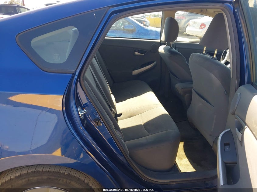 2011 Toyota Prius VIN JTDKN3DU3B0259349 IAAI salvage auction — NORMAL WEAR, Clear - Dealer Only (California), sold $1,200 on 2026-07-09 (photo 8)