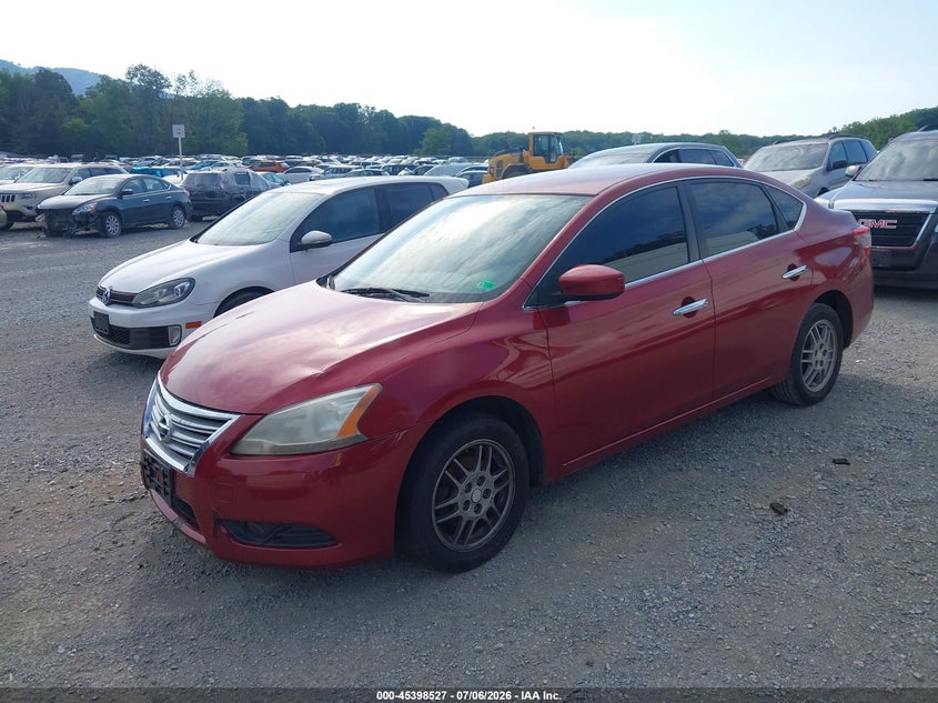 2014 Nissan Sentra VIN 3N1AB7AP1EY281308 IAAI salvage auction — REPOSSESSION, Salvage Title, sold $300 on 2026-10-21 (photo 2)