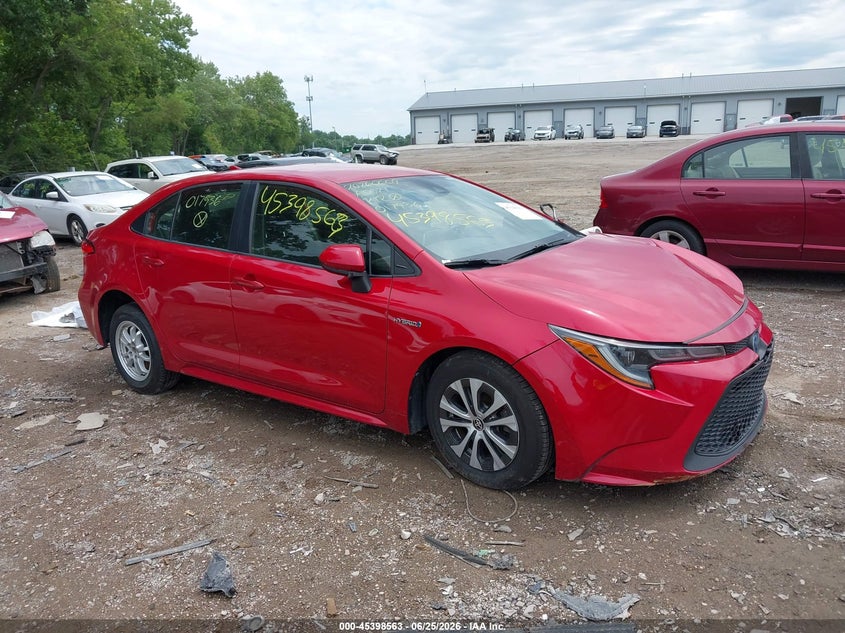 2020 Toyota Corolla VIN JTDEBRBE3LJ017936 IAAI salvage auction — FRONT END, Salvage (Indiana), sold $4,150 on 2026-07-29 (photo 1)