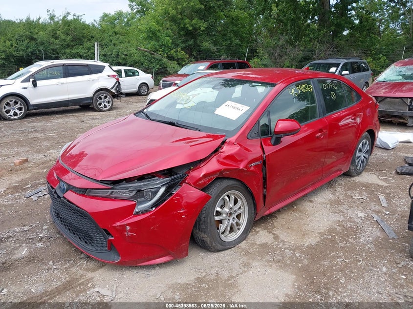 2020 Toyota Corolla VIN JTDEBRBE3LJ017936 IAAI salvage auction — FRONT END, Salvage (Indiana), sold $4,150 on 2026-07-29 (photo 2)
