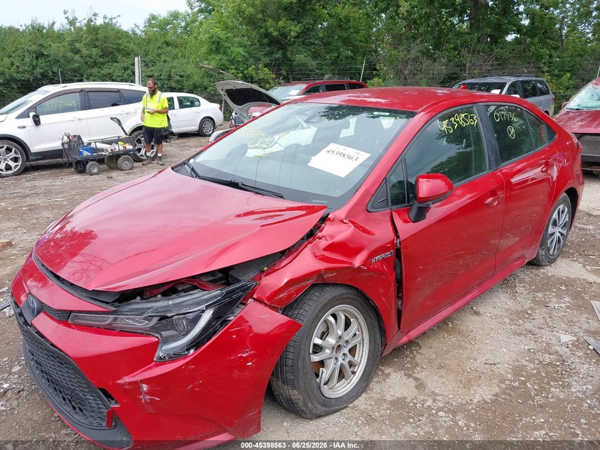 2020 Toyota Corolla VIN JTDEBRBE3LJ017936 IAAI salvage auction — FRONT END, Salvage (Indiana), sold $4,150 on 2026-07-29 (photo 6)