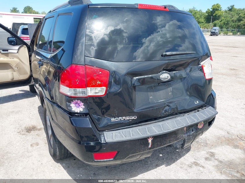 2009 Kia Mohave (borrego) VIN KNDJJ741X95032595 IAAI salvage auction — FRONT & REAR, Rebuildable (Florida), sold $425 on 2026-07-23 (photo 6)