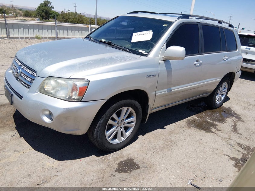 2006 Toyota Highlander hybrid VIN JTEEW21A660015890 IAAI salvage auction — FRONT END, Salvage (New Mexico), sold $25 on 2026-07-29 (photo 2)