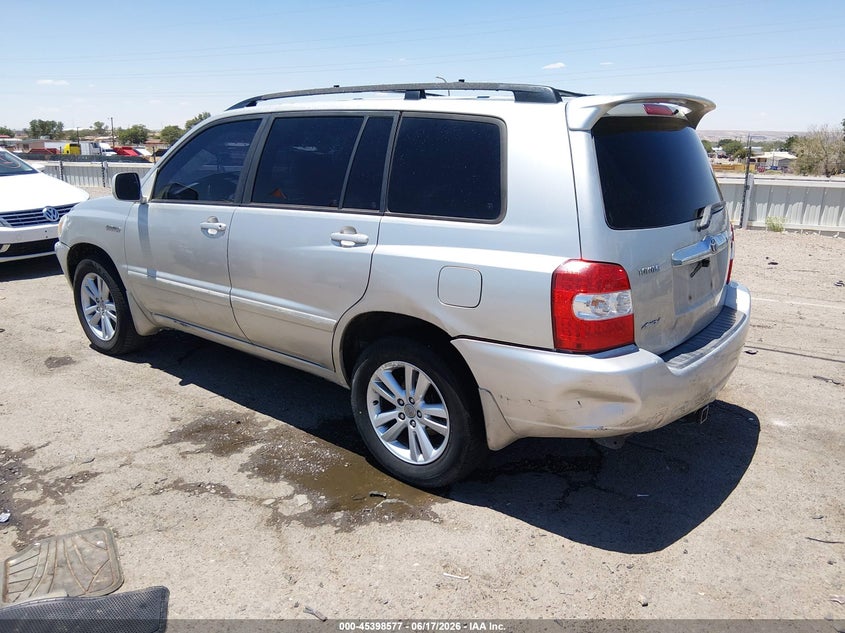 2006 Toyota Highlander hybrid VIN JTEEW21A660015890 IAAI salvage auction — FRONT END, Salvage (New Mexico), sold $25 on 2026-07-29 (photo 3)