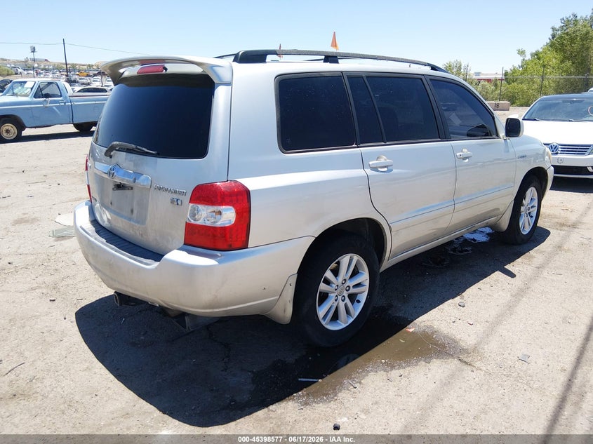 2006 Toyota Highlander hybrid VIN JTEEW21A660015890 IAAI salvage auction — FRONT END, Salvage (New Mexico), sold $25 on 2026-07-29 (photo 4)