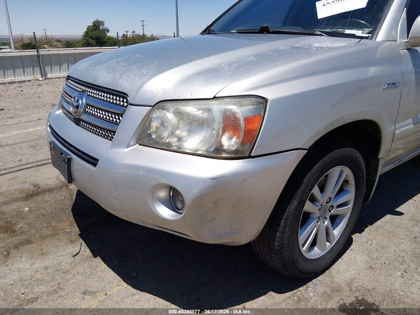 2006 Toyota Highlander hybrid VIN JTEEW21A660015890 IAAI salvage auction — FRONT END, Salvage (New Mexico), sold $25 on 2026-07-29 (photo 6)
