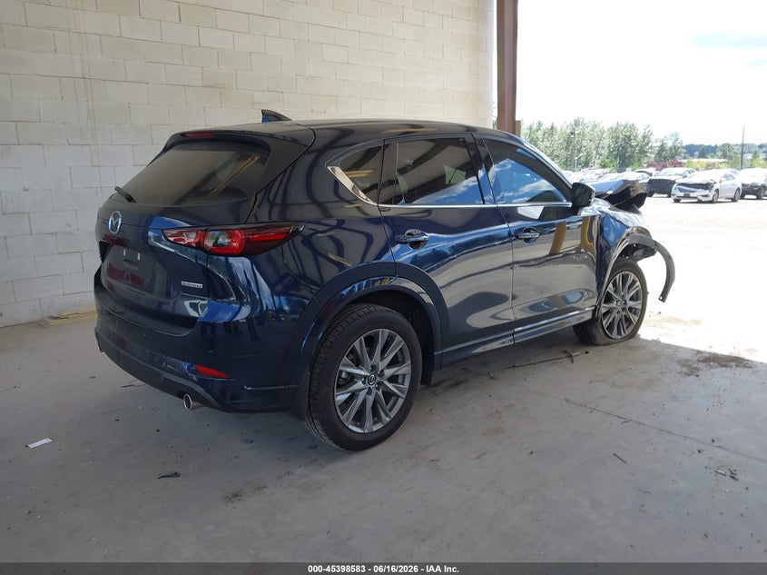 2025 Mazda Cx-5 VIN JM3KFBEM6S0741245 IAAI salvage auction — FRONT END, Bill Of Sale (Washington), sold $6,000 on 2026-07-22 (photo 4)
