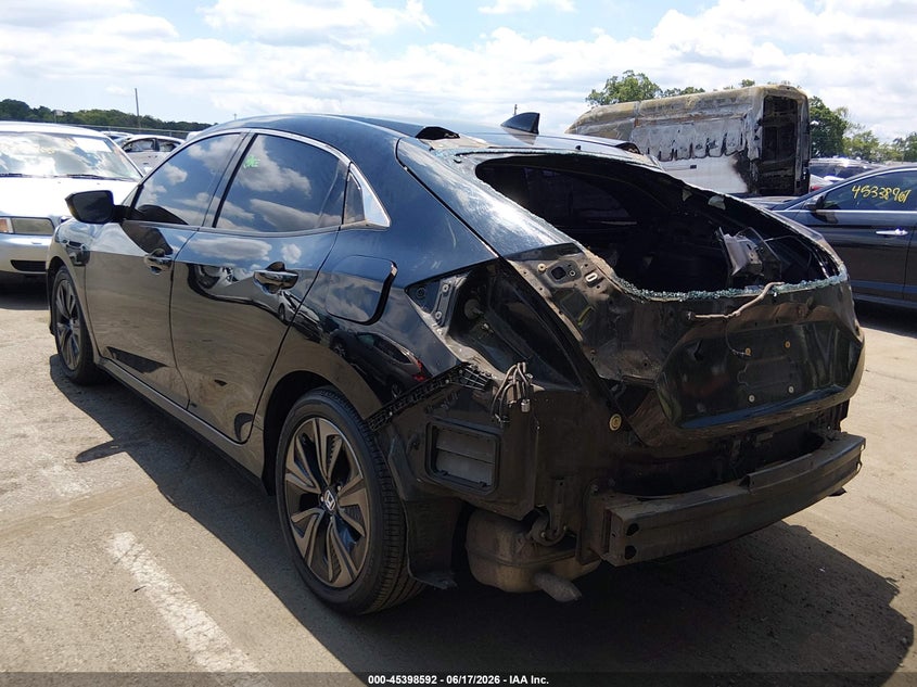 2018 Honda Civic VIN SHHFK7H54JU408953 IAAI salvage auction — REAR END, Salvage (New Jersey), sold $2,900 on 2026-07-27 (photo 3)