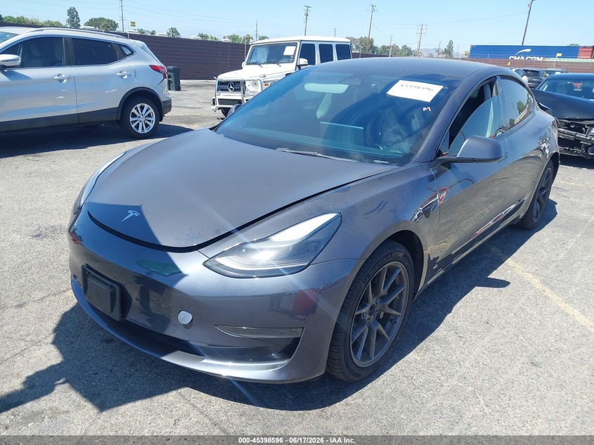 2023 Tesla Model 3 VIN 5YJ3E1EAXPF496412 IAAI salvage auction — REAR END, Salvage Title, sold $7,000 on 2026-07-29 (photo 2)