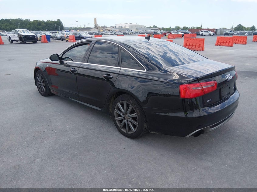 2012 Audi A6 VIN WAUJGAFC1CN166393 IAAI salvage auction — HAIL, Salvage (Illinois), sold $500 on 2026-07-28 (photo 2)