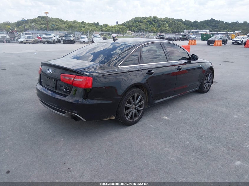 2012 Audi A6 VIN WAUJGAFC1CN166393 IAAI salvage auction — HAIL, Salvage (Illinois), sold $500 on 2026-07-28 (photo 3)