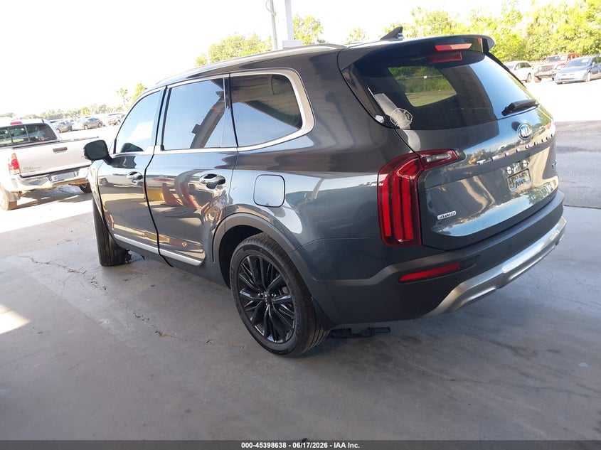 2021 Kia Telluride VIN 5XYP5DHC1MG100372 IAAI salvage auction — FRONT END, Salvage Title, sold $3,650 on 2026-07-29 (photo 3)