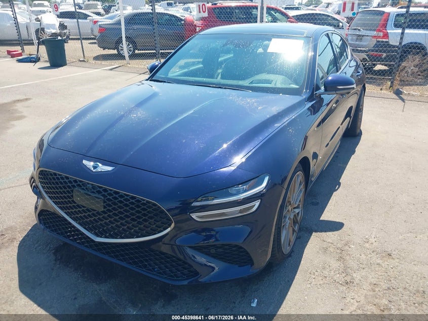 2023 Genesis G70 VIN KMTG54TE4PU106924 IAAI salvage auction — RIGHT SIDE, Salvage (California), sold $13,000 on 2026-08-27 (photo 2)
