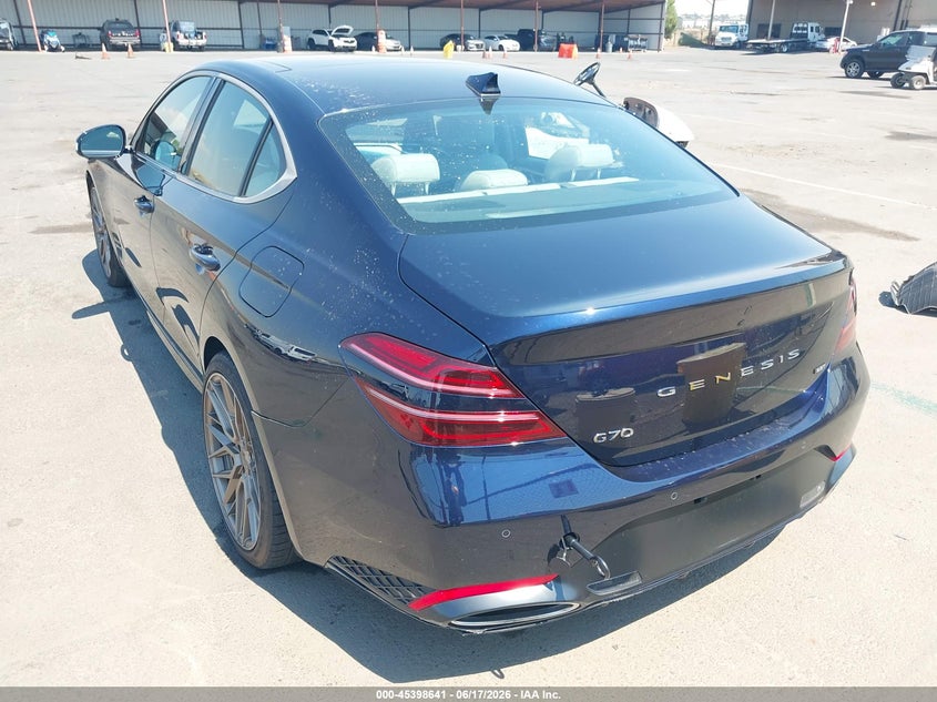 2023 Genesis G70 VIN KMTG54TE4PU106924 IAAI salvage auction — RIGHT SIDE, Salvage (California), sold $13,000 on 2026-08-27 (photo 3)