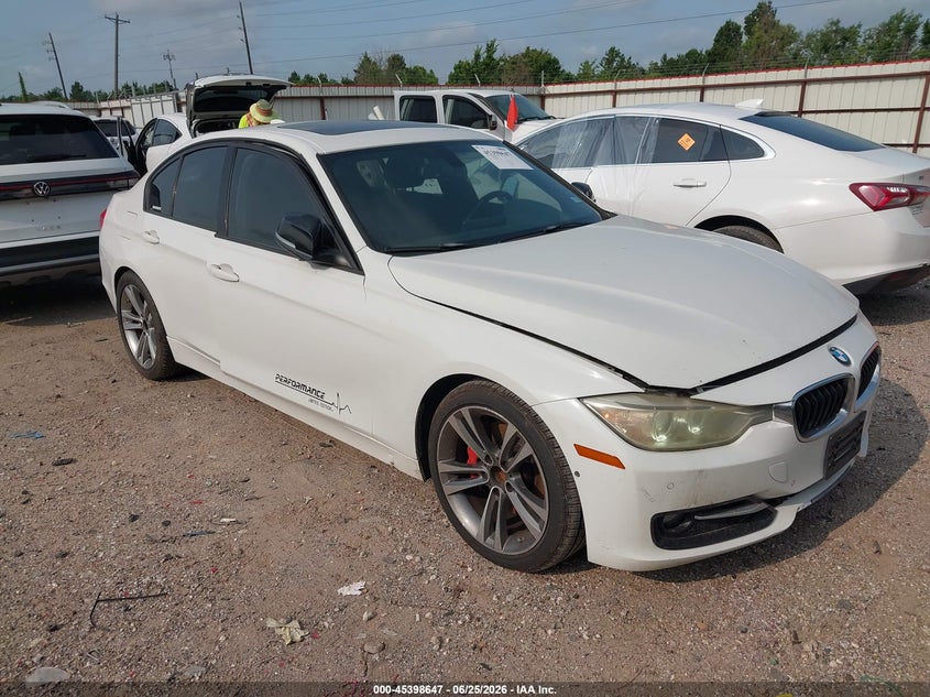 2012 BMW 3er VIN WBA3A9C51CF474818 IAAI salvage auction — REAR END, Nrc Lienholder Repossession Paperwork (Texas), sold $1,050 on 2026-07-16 (photo 1)