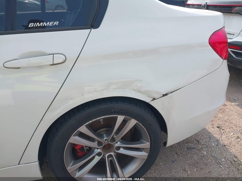 2012 BMW 3er VIN WBA3A9C51CF474818 IAAI salvage auction — REAR END, Nrc Lienholder Repossession Paperwork (Texas), sold $1,050 on 2026-07-16 (photo 6)
